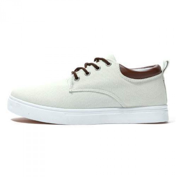 Baskets Chaussures Toile Casual Look Summer Trendy Blanc casse